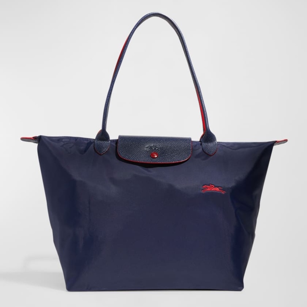 Longchamp Le Pliage Club Large Nylon Tote Navy